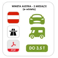 Austria 2 miesiące - samochód (e-winieta)